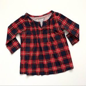 OshKosh Baby Girl Plaid Top